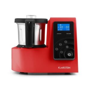 Klarstein Kitchen Hero Küchenmaschine 9 in 1 Thermoskanne 2l 600-1300W -rot