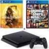 Pack PS4 500 GB Schwarz + 2 Spiele: Mortal Kombat 11 + GTA V